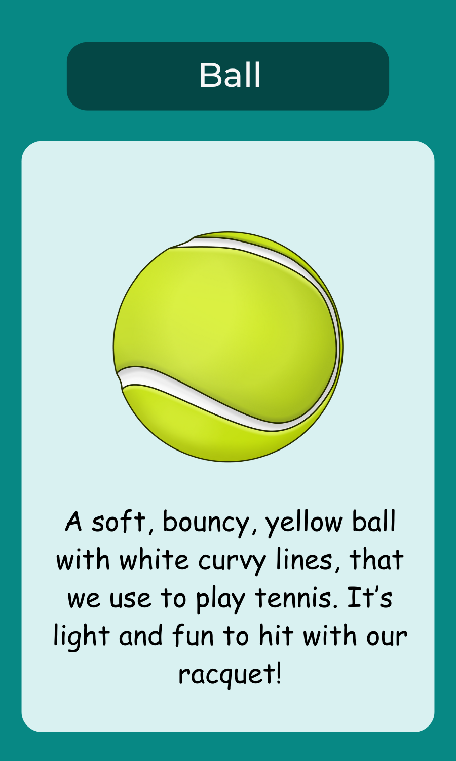 My First Tennis Terms (Kids Flash Cards)