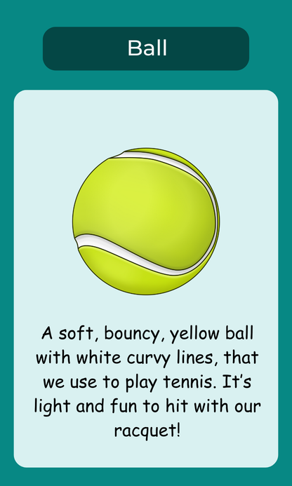 My First Tennis Terms (Kids Flash Cards)